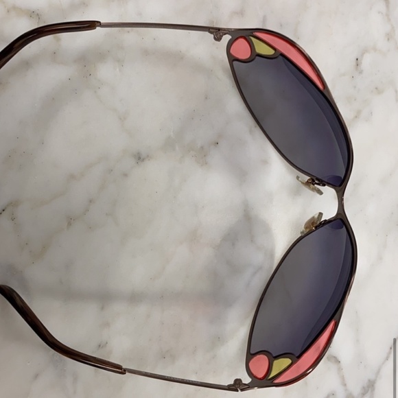 Miu miu oversized sunglasses y2k 2000s stained glass smu66h butterfly main image 5